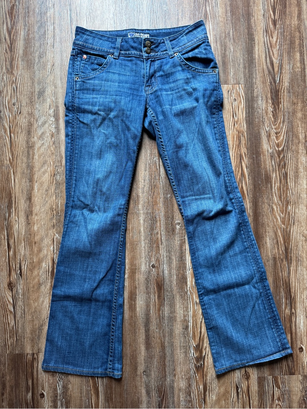 Y2K Hudson Women’s Bootcut Stretch Jeans Size 27 Made in USA Dark Wash